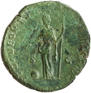 Sestertius - Commodus PROV DEOR TR P VI IMP IIII COS III P P S C; Providentia, Rome, 181 reverse image