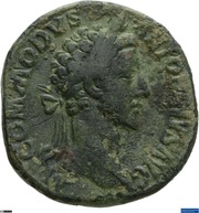 Sestertius - Commodus ANN AVG TR P VII IMP IIII COS III P P S C; Annona obverse image