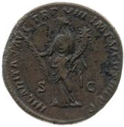 Sestertius - Commodus HILARITAS AVG TR P VIII IMP V COS IIII P P S C; Hilaritas, Rome, 183 reverse image