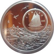 10 Cents - Elizabeth II Bluenose, Canada, 2022 reverse image
