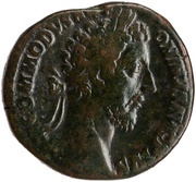 Sestertius - Commodus TR P VIII IMP VI COS IIII P P S C; Hercules obverse image