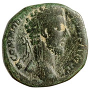 Sestertius - Commodus TR P VIII IMP VI COS IIII P P S C; Fortuna obverse image