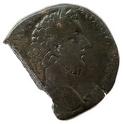 Sestertius - Commodus P M TR P VIIII IMP VI COS IIII P P S C; Roma and Victory obverse image