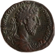 Sestertius - Commodus P M TR P VIIII IMP VI COS IIII P P S C; Securitas obverse image