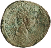 Sestertius - Commodus TR P VIIII IMP VI COS IIII P P S C; Fides obverse image
