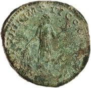 Sestertius - Commodus TR P VIIII IMP VI COS IIII P P S C; Fides, Rome, 183-184 reverse image