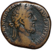 Sestertius - Commodus VICT BRIT P M TR P VIIII IMP VII COS IIII P P S C; Victory obverse image