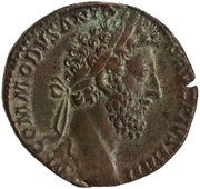 Sestertius - Commodus VOTA SVSCEP DECEN P M TR P VIIII IMP VII COS IIII P P S C obverse image