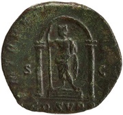 Sestertius - Commodus P M TR P XI IMP VII COS V P P S C; Janus, Rome, 186 reverse image