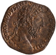 Sestertius - Commodus P M TR P XI IMP VII COS V P P S C; Aequitas obverse image
