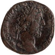 Sestertius - Commodus FEL PVBLICA P M TR P XI IMP VII COS V P P S C; Felicitas obverse image