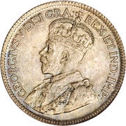 25 Cents - George V obverse image
