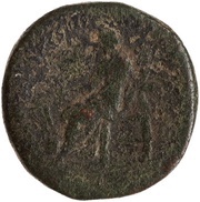 Sestertius - Commodus P M TR P XII IMP VIII COS V P P S C; Fortuna, Rome, 186-187 reverse image