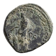 Sestertius - Commodus AVCTOR PIETAT P M TR P XII IMP VIII COS V P P S C; Pietas, Rome, 186-187 reverse image