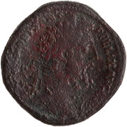 Sestertius - Commodus IOVI IVVENI P M TR P XII IMP VIII COS V P P S C; Jupiter obverse image