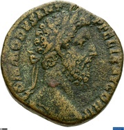 Sestertius - Commodus PVBLICA FEL P M TR P XII IMP VIII COS V P P S C; Felicitas obverse image