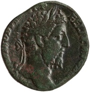 Sestertius - Commodus FORTVNAE MANENTI COS V P P S C; Fortuna obverse image