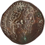 Sestertius - Commodus FOR RED P M TR P XIII IMP VIII COS V P P S C; Fortuna obverse image