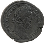 Sestertius - Commodus IOVI IVVENI P M TR P XIIII IMP VIII COS V P P S C; Jupiter obverse image