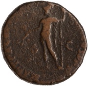 Sestertius - Commodus MART PACAT P M TR P XIIII IMP VIII COS V P P S C; Mars, Rome, 188-189 reverse image