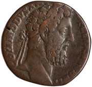 Sestertius - Commodus SECVRIT ORB P M TR P XIIII IMP VIII COS V P P S C; Securitas obverse image