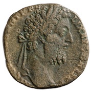 Sestertius - Commodus MART PACAT P M TR P XIIII IMP VIII COS V DES VI S C; Mars obverse image