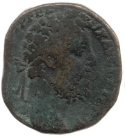 Sestertius - Commodus SECVRIT ORB P M TR P XIIII IMP VIII COS V DES VI S C; Securitas obverse image