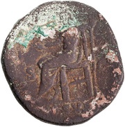 Sestertius - Commodus P M TR P XV IMP VIII COS VI S C; Pax, Rome, 190 reverse image