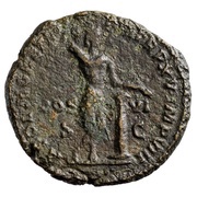 Sestertius - Commodus APOL MONETAE P M TR P XV IMP VIII COS VI S C; Apollo, Rome, 190 reverse image