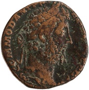 Sestertius - Commodus LIB AVG P M TR P XV IMP VIII COS VI S C; Libertas obverse image