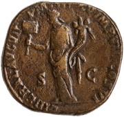 Sestertius - Commodus LIBERAL AVG VII P M TR P XV IMP VIII COS VI S C; Liberalitas, Rome, 190 reverse image