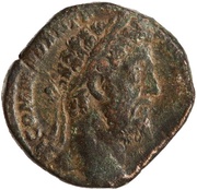 Sestertius - Commodus SAECVLI FELIC P M TR P XV IMP VIII COS VI S C obverse image