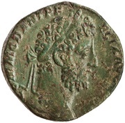 Sestertius - Commodus CONC COMMODI P M TR P XVI IMP VIII COS VI S C; Concordia obverse image