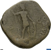 Sestertius - Commodus MARTI VLTORI AVG COS VI P P S C; Mars, Rome, 191 reverse image