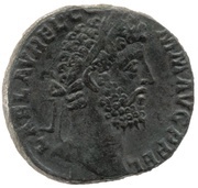Sestertius - Commodus SERAPIDI CONSERV AVG COS VI P P S C; Serapis obverse image