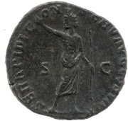 Sestertius - Commodus SERAPIDI CONSERV AVG COS VI P P S C; Serapis, Rome, 191 reverse image