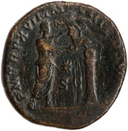 Sestertius - Commodus P M TR P XVII IMP VIII COS VII P P S C; Victory, Rome, 192 reverse image