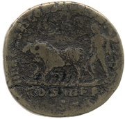 Sestertius - Commodus HERC ROM CONDITORI P M TR P XVII IMP VIII COS VII P P S C; Hercules, Rome, 192 reverse image