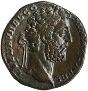 Sestertius - Commodus HERCVLI ROMANO AVG S C; Hercules obverse image