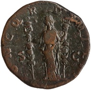 Sestertius - Didius Julianus CONCORD MILIT S C; Concordia, Rome, 193 reverse image