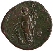 Sestertius - Didius Julianus P M TR P COS S C; Fortuna, Rome, 193 reverse image