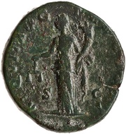 Sestertius - Pertinax AEQVIT AVG TR P COS II S C; Aequitas, Rome, 193 reverse image