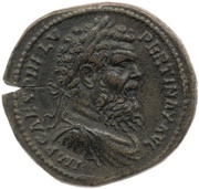 Sestertius - Pertinax DIS CVSTODIBVS S C; Fortuna obverse image