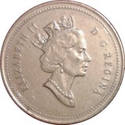 25 Cents - Elizabeth II 3rd portrait obverse image
