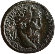 Sestertius - Pertinax PROVIDENTIAE DEORVM COS II S C; Providentia obverse image
