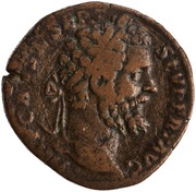 Sestertius - Septimius Severus FIDEI LEG TR P COS S C; Fides obverse image