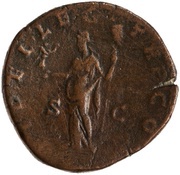 Sestertius - Septimius Severus FIDEI LEG TR P COS S C; Fides, Rome, 193 reverse image