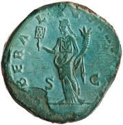 Sestertius - Septimius Severus LIBERAL AVG TR P COS S C; Liberalitas, Rome, 193 reverse image