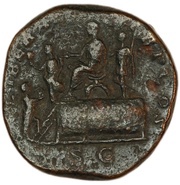 Sestertius - Septimius Severus LIBERAL AVG TR P COS S C; Liberalitas, Rome, 193 reverse image