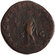 Sestertius - Septimius Severus SAECVLO FRVGIFERO TR P COS S C; Saeculum Frugiferum, Rome, 193 reverse image